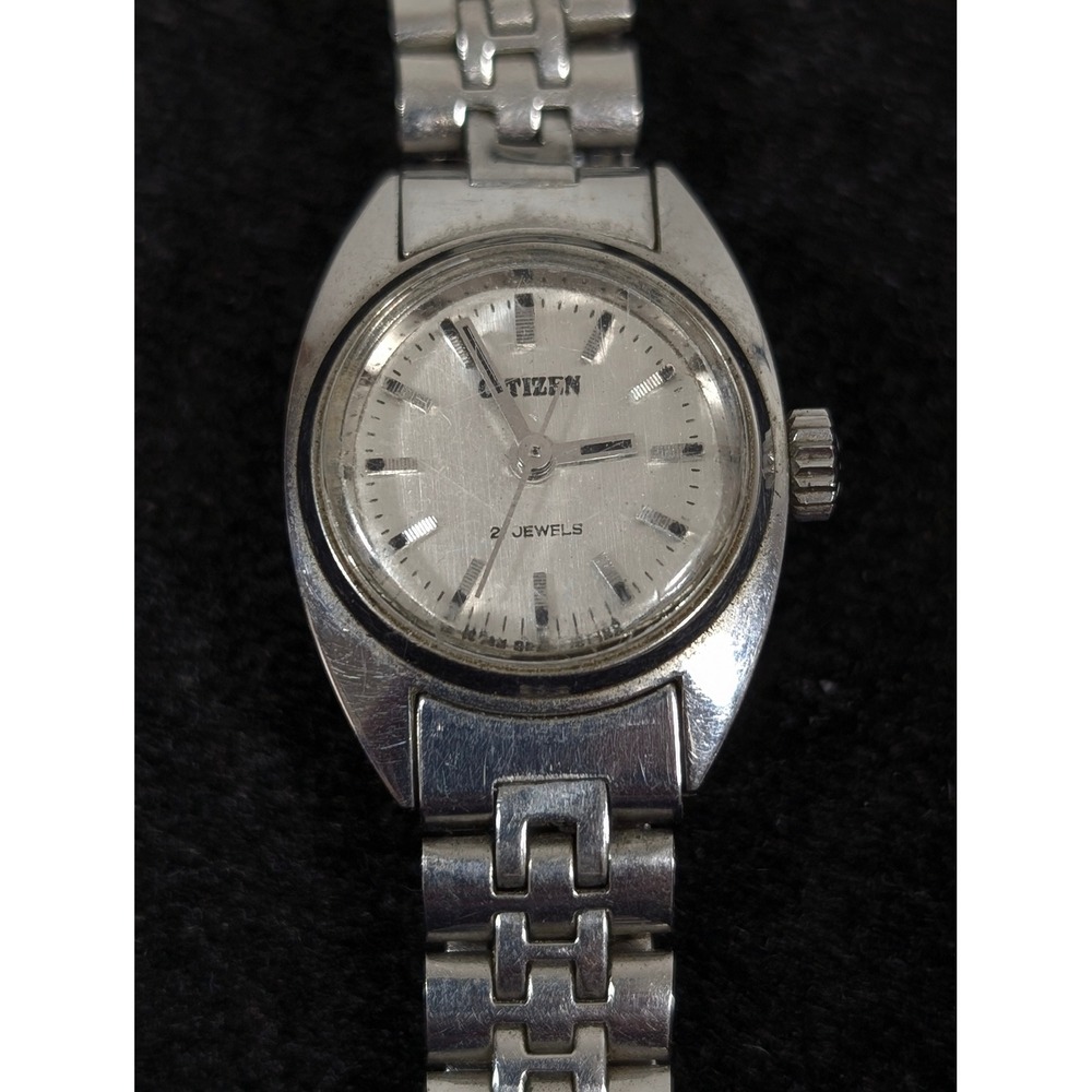 Citizen 6800 Vintage Watch Womens Silver Stainless Steel 21 Jewels‎ Manual
